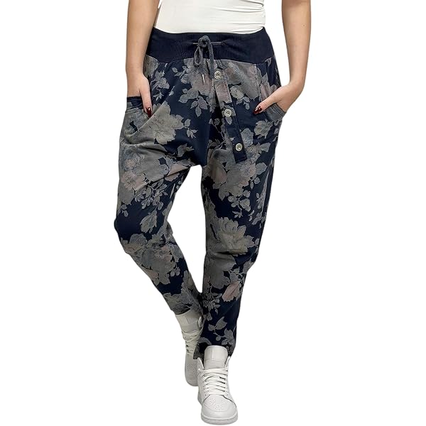 Pantalon Jogging Femme Coton Élastique Poches – Confort Yoga Fitness Running Streetwear Léger