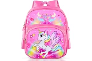 Forhome Unicorn School Bag,Children's Backpack Girls and Boys,School Backpack Nylon Unicorn,backpacks for girls,Primary School Backpacks,for in School or Travel