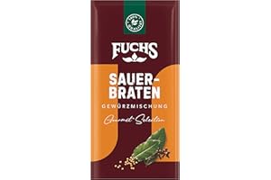 ‎FUCHS Fuchs Gewürze - Sauerbraten Gewürzmischung, Gewürz zur Zubereitung einer Marinade für 1 kg Sauerbraten - aus natürlichen Zutaten - 15 g