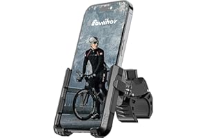 Eowihor Mobile Phone Holder for Bicycle, Mobile Phone Holder Motorcycle, 1S Quick Disassembly, Universal 360° Bicycle Holder for 4.5-7.0 Inch Smartphone