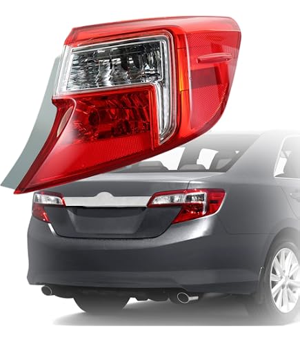 VLAND Smoked LED Tail Light Assembly Pair For Toyota Camry 2012-2014 - Left & Right