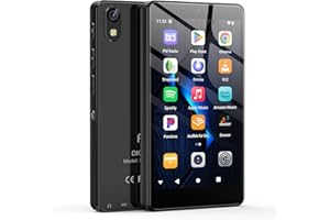 FANVACE Lecteur MP3 96 Go avec Bluetooth WiFi, Lecteur MP4 4,02 Pouces avec Appareil Photo et Haut-Parleur, lecteurs MP3 Android 13 avec Spotify Kids, Audible, Deezer, Play Store