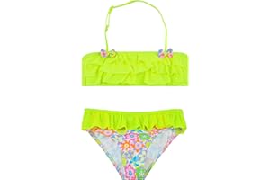 POWER FLOWER Maillot de Bain pour Filles Ensemble Bikini Deux Pièces Tankini Sets Maillot de Bain pour Filles 2-14 Ans