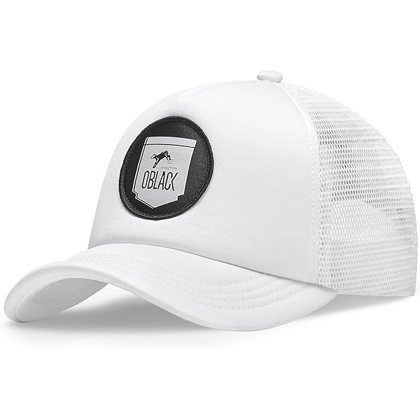 Blackskies® Race Baseballpet | Heren Dames Premium Trucker Cap | Snapback Klep Cap Hoed Basecap Wit-Roze - Unisex Streetwear Outdoor Zomer Casual