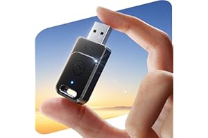 Cleviton for Apple Carplay Wireless Adapter, 3X Autoverbindung, Keine Latenz, Plug&Play, Wireless Carplay Adapter, 2025 Mini Car Play Kabellos Dongle für iPhone 5~17 &927+ Autos, USB-A/C, Mattschwarz