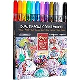 Cengo &Ccedil;İFT TARAFLI AKRİLİK MARKER İŞARETLİYİCİ KALEM 12 RENK