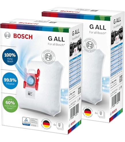 Sacchetti Per Aspirapolvere Bosch - 5 Pezzi Compatibili Con BBZ41FG, BGL6, BGL8 E Altri Modelli - Foto 4
