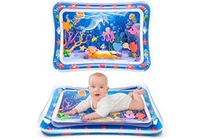 GUBOOM Tappetino da gioco d'acqua per bambini, senza BPA, 3-6-9 mesi, in PVC, per lo sviluppo sensoriale