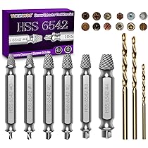 Set Estrattore Viti Danneggiate 9 Pezzi - Con Punte HSS 6542, Durezza 63-65 HRC - Foto 4