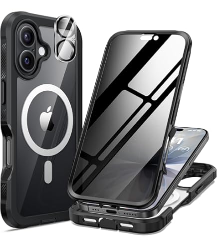 Seacosmo pour iPhone 17 Pro Max, coque avec protecteur d'écran en verre