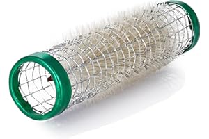 ‎PONIK'S PROFESSIONAL PONIK'S PROFESSIONAL - Metallwickler, Drahtwickler mit Borsten, Lockenwickler Metall 12 Stück, Haarwickler 15 mm, Haar Roller Set, Haarrollen, Lockenwickler Set - Grün