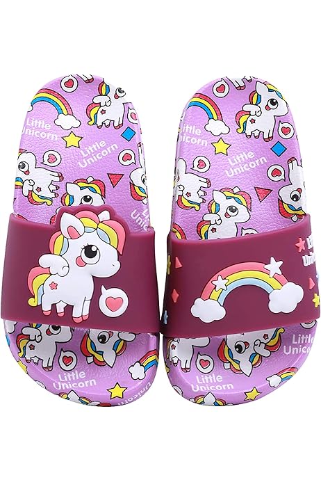 Badelatschen 33 WateLves Kinder Badelatschen Rutschfest (Einhorn