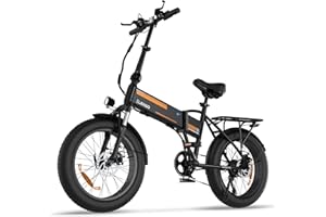 ELEKGO Bicicletta Elettrica per Adulti, 20" x4.0 Fat Tire E-Bike con Motore 250W, Batteria Rimovibile, Bici Elettrica Pieghevole Autonomia 35-90KM, City E-Bike MTB Ebike con 2 modalità di guida