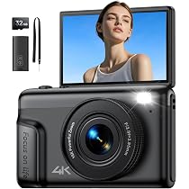 Fotocamera Digitale Wevoor 4K 64MP Con Schermo Ribaltabile 180°, Zoom 18x, Batteria 2000mAh, Scheda 32GB Inclusa – Compatta Per Bambini E Principianti, Colore Bianco - 2