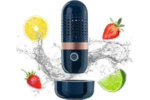 KENSBRO Tragbarer Obst und Gemüse Waschmaschine IPX7 Wasserdicht Fleisch Cleaner mit OH-Ionen-Reinigungstechnologie Hocheffizienter Sterilisator für Fische Meeresfrüchte Fleisch Geschirr