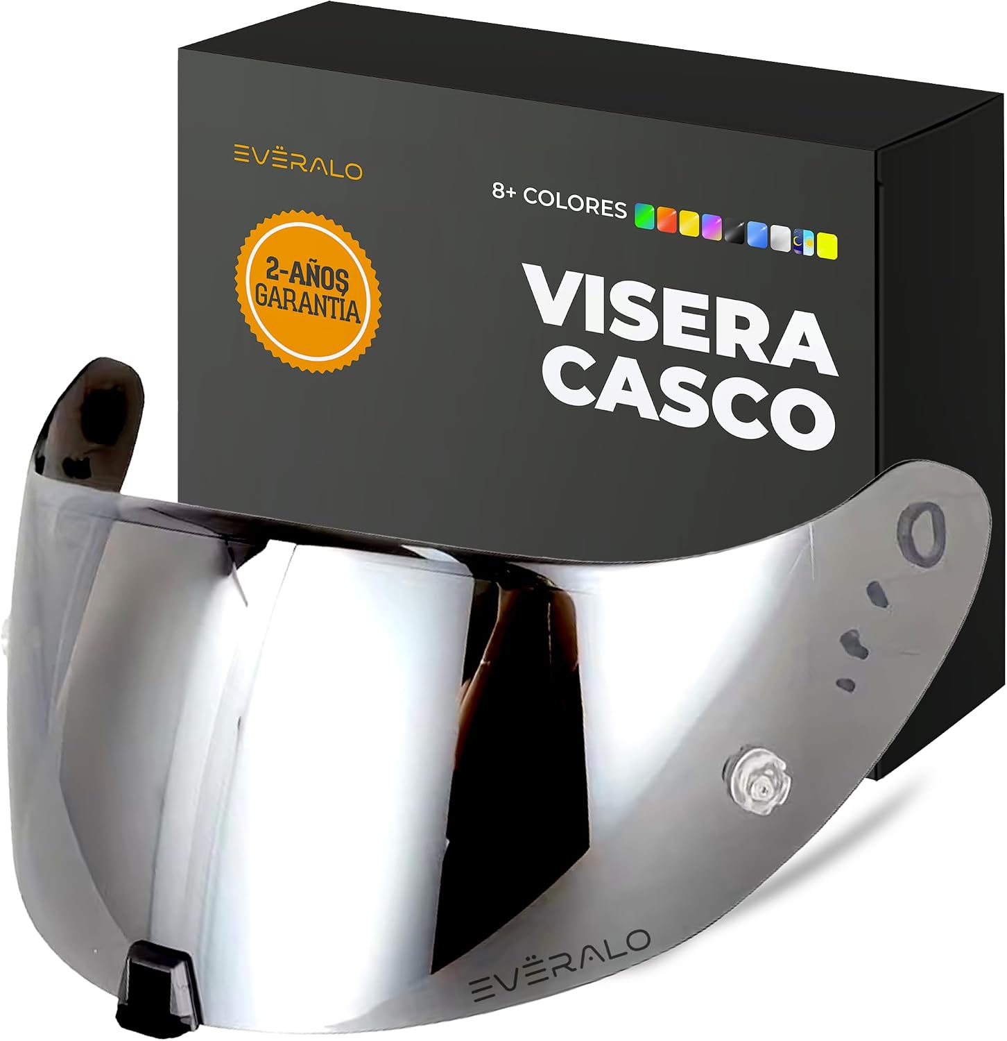 Everalo Visera compatible con Scorpion Exo 520-1400 - 391 - R1 Air (Cromo Espejo)