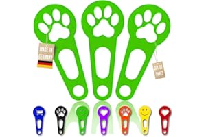 OnAir 3 gettoni per il carrello della spesa, rimovibili immediatamente come portachiavi; 3 pezzi in un set Sblocca carrello Sblocca carrello (Verde, Zampa)