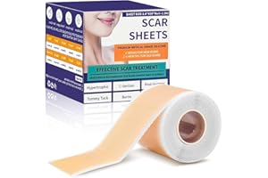 ONGNIUU Pansement Silicone Cicatrice, Patch en Silicone Réutilisable, pour Tous les Types de peau, Peut Dissimuler et Minimiser L'Apparence des Cicatrices(4cm x 150m)