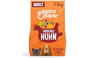 Edgard & Cooper Hundefutter, Trockenfutter für Hunde, (Huhn, 2.5kg), Getreidefrei, natürliche Zutaten und frisches Fleisch, voller essentieller Aminosäuren