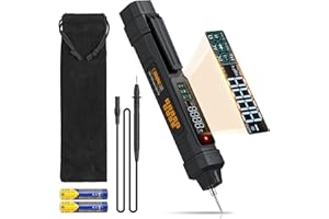 Neoteck 2 in 1 Pen Type Digital Multimeter Non-Contact Voltage Tester 6000 Counts Intelligent Multimeter with LCD Display for AC/DC Voltage Resistance Diode Continuity Capacitance Frequency