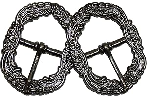 German Wear 2x Trachten Schnalle für Hosenträgern Trachtenhosen aus Metall