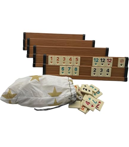 Jeu de société - LOGOPLAY - LOGOPLAY Rummy - Okey - 162 pièces - 6 supports bois - Sac en tissu - Jeux - Jouets