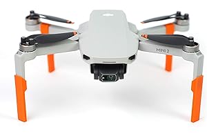 3dquad Landefüße, Landegestell, Fahrwerk für DJI Mini 2 Drohne, Zubehör (Orange)