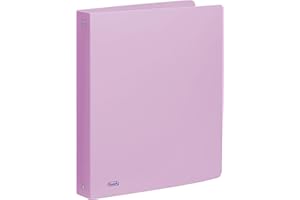 Favorit Raccoglitore Polipropilene P@STEL 22X30 4 Anelli Tondi Diametro 30 mm, Glicine pastello