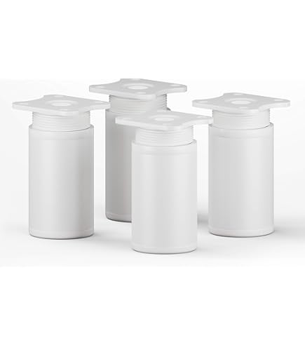 Sossai Möbelfüße 100mm Aluminium - 4er Set Höhenverstellbar