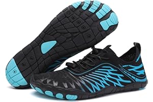 FOGOIN Barefoot Shoes Mens Womens Wide Toe Trail Running Trainers Lightweight Comfortable Workout Shoes for Hiking Fitness Walking Unisex