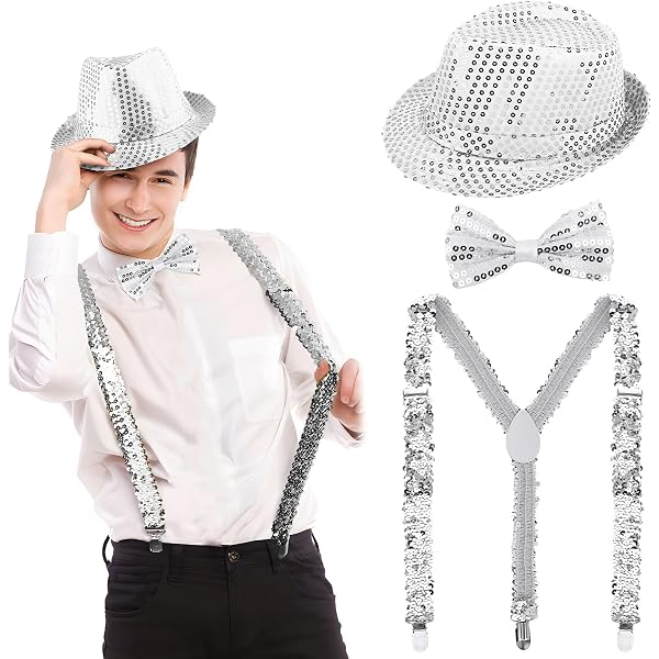 Tirantes Elásticos Con Lunares Blancos Y Morados – Talla única Unisex Para Disfraces, Fiestas O Estilo Retro