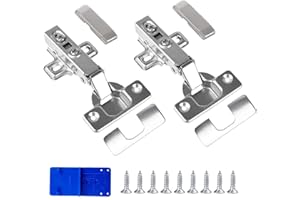 EMHTHME 110 Grado Cerniere per Ante, Cerniere a Chiusura Ammortizzata con Ammortizzatore, Cerniera Dell'Armadio, Cerniere per Mobili, per Mobili Cucina Armadi(2 pezzi)