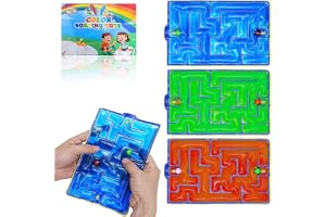 JoyJoyful Set med 3 sensoriska labyrintformade spelsaker, anti-stress, för barn och tonåringar, för ångest och ADHD, grönt, rött och blått