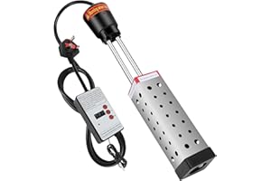 JAZLYVEX Water Heater for Bath, 2500W Portable Immersion Water Heater, Auto Shutoff