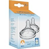Dr. Brown's 3. Seviye Geniş Ağız Silikon Biberon Emziği, İkili Paket