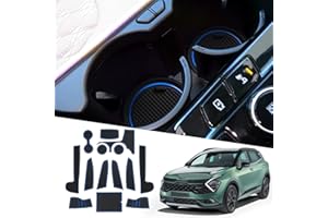 Ruiya for Kia Sportage NQ5 (Automatic) 2022 2023 2024 Car Rubber Mats, Sportage Car Mats Door Slot Mat Car Armrest Drink Holder Mat Centre Console Non-Slip Mats Sportage Accessories Rubber Mats
