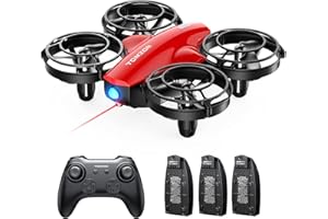 ‎TOMZON Tomzon mini Drohne für Kinder Anfänger RC Quadrocopter mit 24min Lange Flugzeit, Kampfdrohne mit 360° Propellerschutz, Flugzeug ferngesteuert Spielzeug Drohne Werfen Go/3D Flip/Kreisflug, Nano Drone