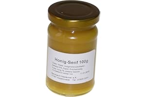 ‎WIEDEMER Wiedemer Sweet honey mustard from fresh preparation with selected natural ingredients - 1 glass of 100 ml gourmet mustard for salad dressing, marinade, poultry, fish, bread, cheese and much more.