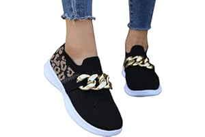 FULIDNGZG Baskets pour femme - Chaussures de sport élégantes - Légères et respirantes - Pour femme - Chaussures de marche basses plates pour la salle de sport en plein air