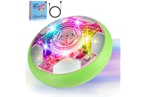 OMWay Fussball Geschenke für Jungen, Air Power Fußball, Wiederaufladbar Hover Fußball Indoor mit LED, Kinderspielzeug ab 3 4 5 6 7 8-12 Jahre Mädchen, Schwebender Luftkissen Ball