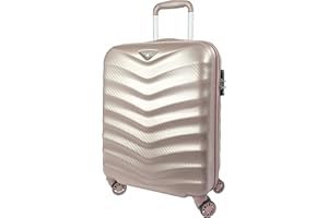 ABISTAB Verage Hartschalenkoffer Seagull 55cm (S-19-55x40x20) 35 bis 45 Liter 4 Räder Dazzling Gold Limited Edition TSA-Schloss, Hartschale-Reisekoffer, Handgepäck Trolley erweiterbar