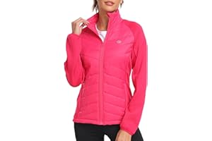 MoFiz Chaquetas para Mujer Chaqueta Softshell Forro Polar Ligera Abrigo Acolchado Mujer Plumon Otoño Invierno con Cremallera