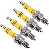 GOOFIT Zündkerzen-Set – 4 Stück E6tc – Passend Für 50cc Bis 150cc Mopeds, Roller, ATVs & Go-Karts