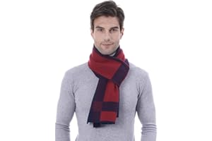 Panegy - Echarpe Homme Hiver Longue en Cachemire d'imitation Chaude À Rayure 180 * 30cm Couleurs Divers