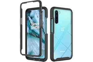 EuCase 3 en 1 Funda para OnePlus Nord Antigolpes, Transparente Carcasa de Silicona TPU + PC para OnePlus Nord Anti-Rasguño 360° Protección Caso