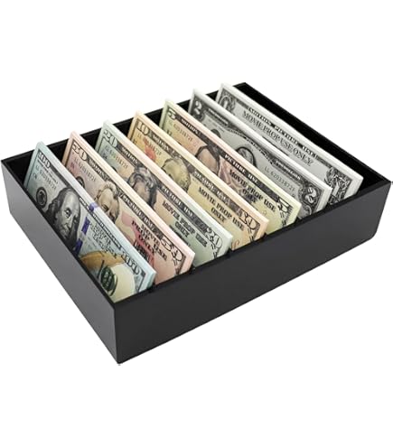 Aazon.co: Volcora Cash Box Oney Organizer - 15" X 7.5" X 4" Cashbox