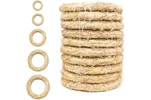 ‎DEKOPRINZ DekoPrinz® Strohkränze 10 Stück | ø 30 cm Durchmesser | 5 cm Stärke | Strohrömer, Türkranz, Deko-Kranz, Kranz-Rohling, Strohring