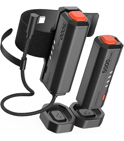 Batteria Ricaricabile da 5000mAh Compatibile con Meta/Oculus Quest 2/3S/3, Alimentatore Mobile per Occhiali VR, Kit Montato Sulla Testa, C aricabatterie Leggero e Portatile TYPE-C per 2-4 Ore Extra