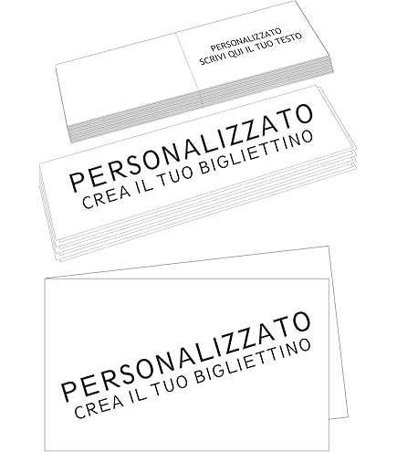 Bigliettini Bomboniere Comunione Ferdinando Famà - 100 Pezzi Prefustellati, Personalizzabili, Made In Italy - Foto 2