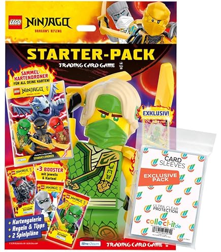sefrado Lot de pochettes exclusives compatibles avec Blue Ocean Ninjago 10 Booster Série 9 Next Level Card Game 2024